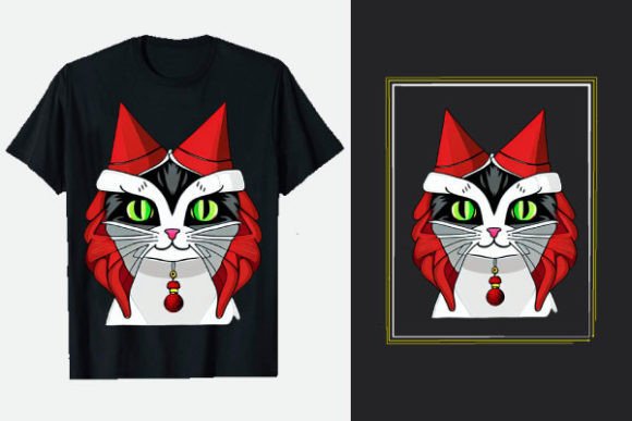 Christmas Animals Merch T-Shirt Designs: Graphics for Crafters