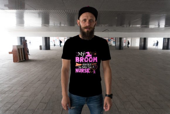 My Broom Broke Halloween T-shirt Design Graphics Review